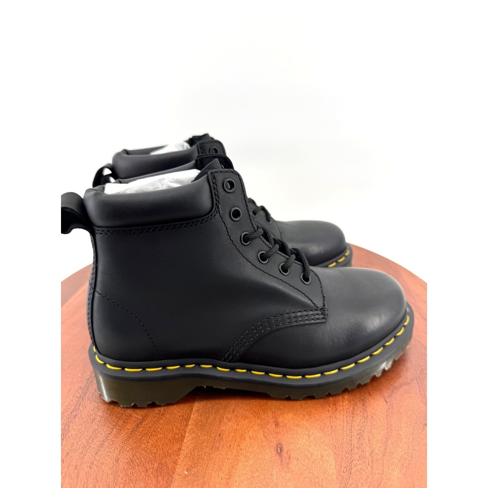 Dr. Martens 939 Ben Boot Unisex Black Greasy Leather 6-Eye Hiker Combat US M6 W7